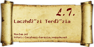 Laczházi Terézia névjegykártya