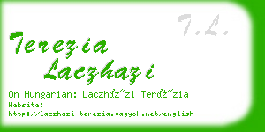 terezia laczhazi business card